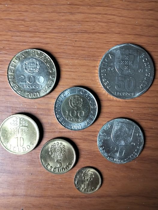 Set Últimas Moedas de Escudo 2001