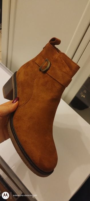 Piękne botki damskie ocieplane