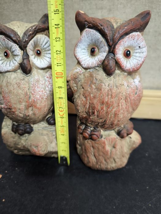 2 Mochos decorativos em barro