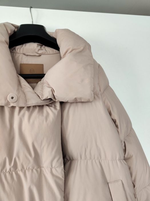 Kurtka zimowa Massimo dutti 36 S różowa pudrowy róż puchowa pikowana