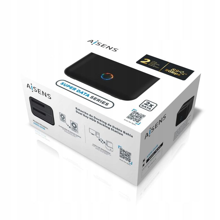 outlet stacja dokująca aisens asds-d01b sata 2,5/3,5 usb 3.0/3.1 gen1