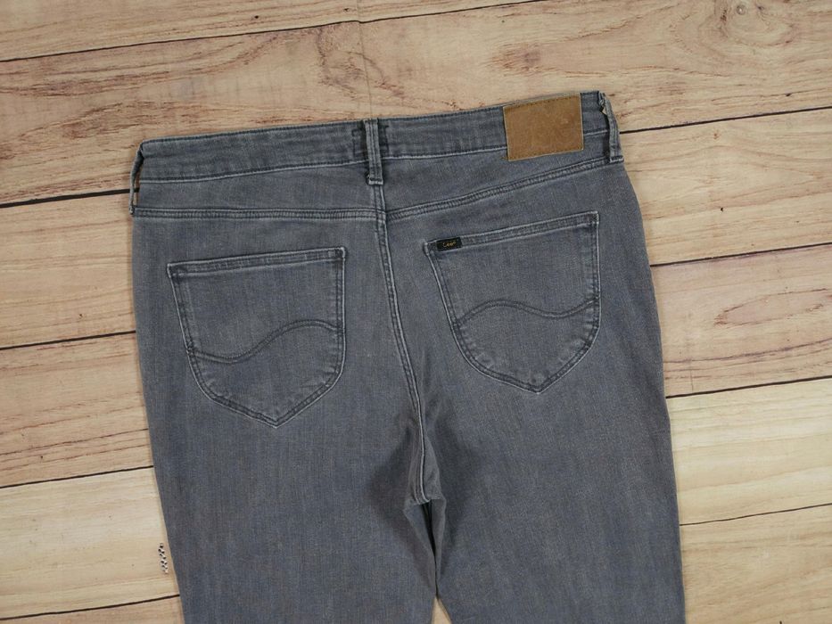 LEE Marion Straight Spodnie Jeans Szare r. 33/31