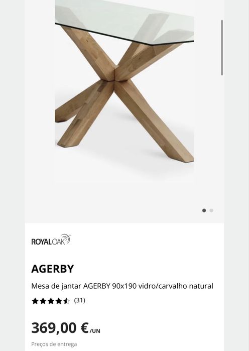 Mesa de jantar e 8 cadeiras