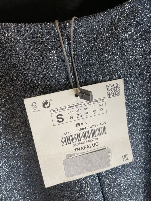 Sukienka brokatowa Zara S