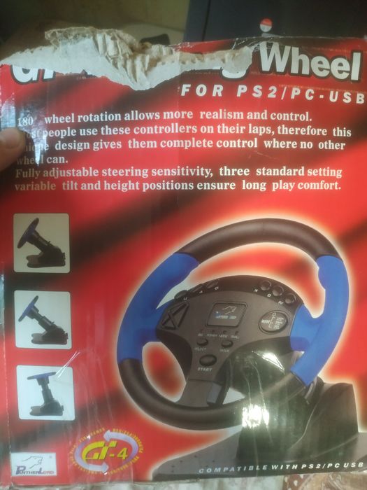 Кермо з педалями до плейстейшен 2-3