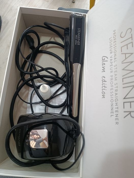 Prancha de cabelo a vapor