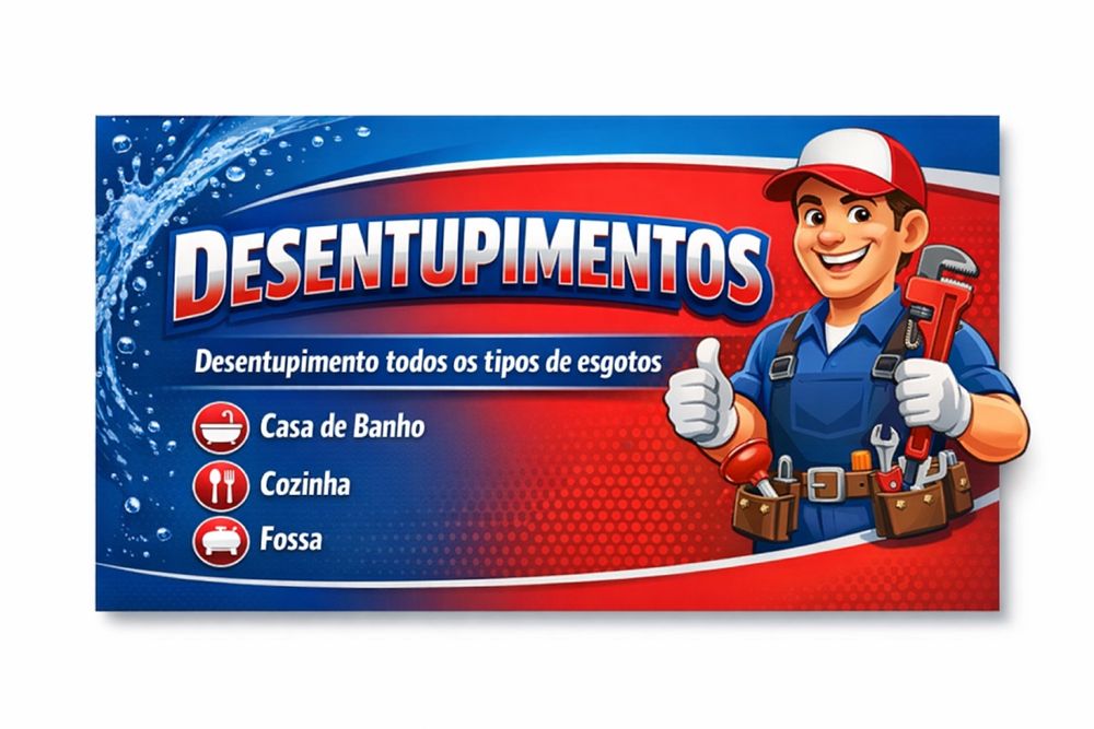 Desentupimento cozinha, casa de banho