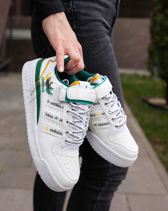 ЗНИЖКА‼️38 (24,5 см) didas Forum 84 Low кеди кеды на липучке адидас форум классические класичні білі кеди адідас
