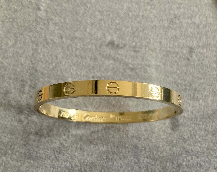 Bransoletka cartier 316L stal złota 16,17,19