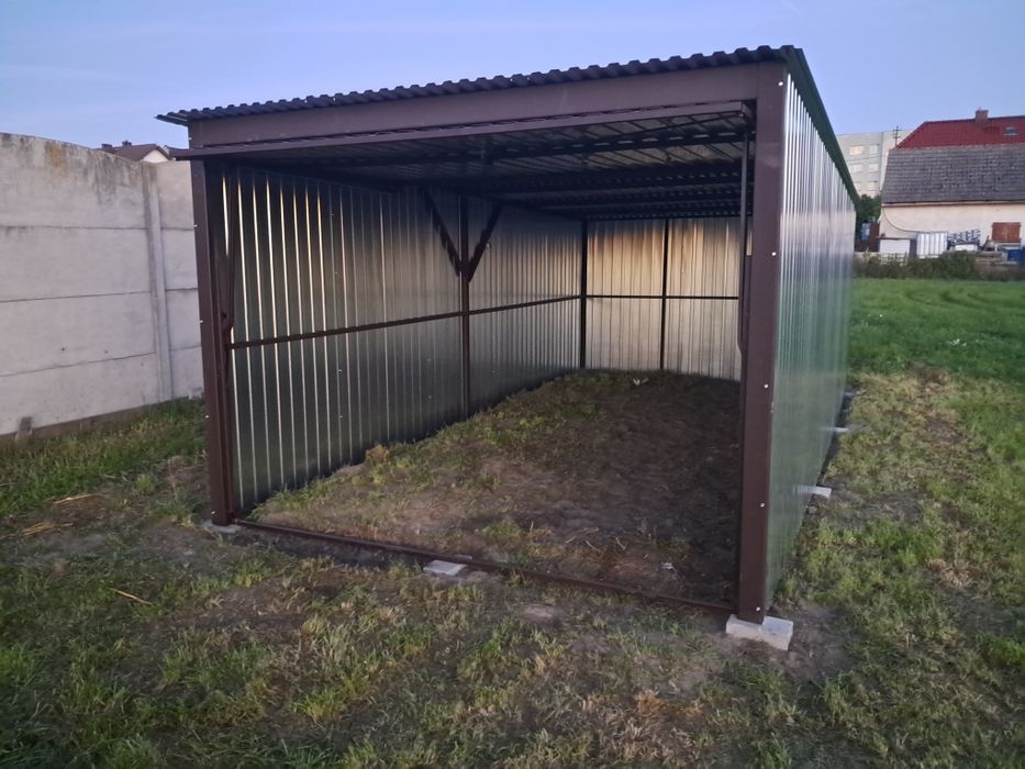 Garaż blaszany 3x6 I gatunek blachy