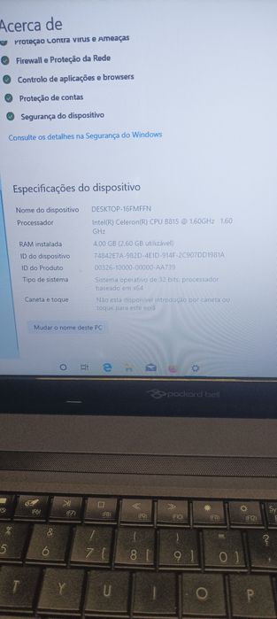 Parckard bell 15 polegadas64751007942146121