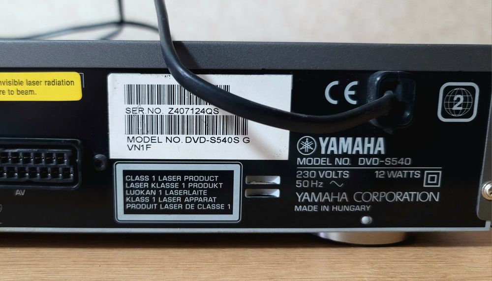 Cd/DVD Плеер Yamaha DVD S540