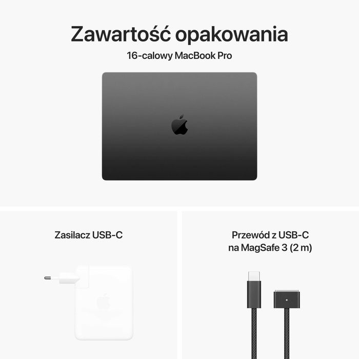 I. NOWY Apple MacBook Pro 16 M3 PRO 18GB RAM 512GB Black +DODATKI GW-2LATA! FV23%