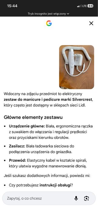 Zestaw do manicure pedicure Silvercrest