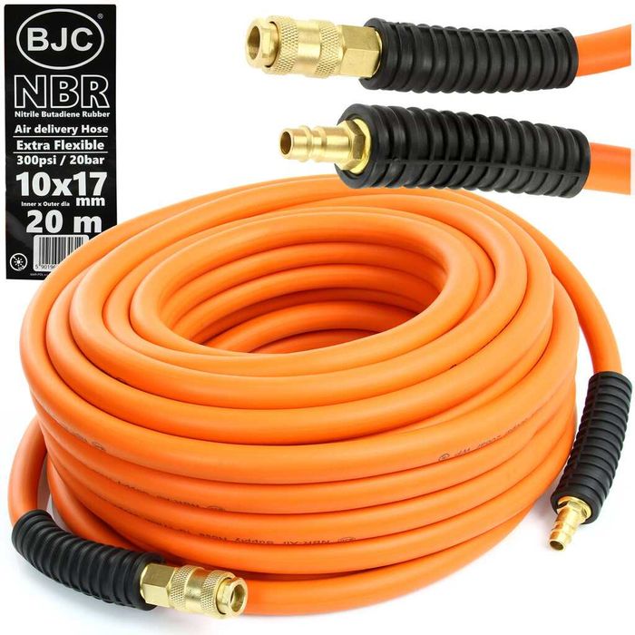 Wąż Ciśnieniowy 10x17mm 20m Zakuty Pneumatyczny Do Kompresora Przewód