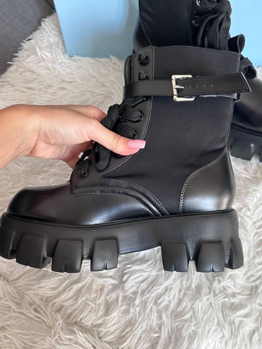 Buty Prada Monolith Leather