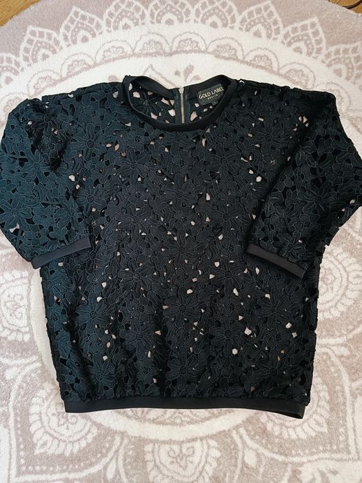 Bluza koronkowa czarna