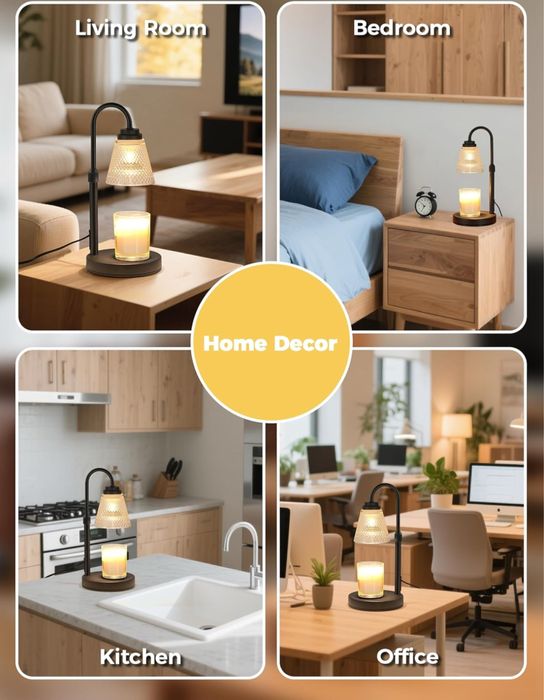 Лампа для підігріву свічок з таймером креативний подарунок на свята