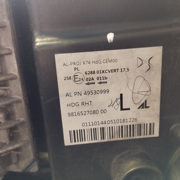 Farol esquerdo led vision  para DS7