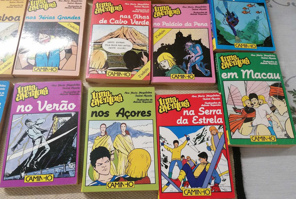 Livros "Uma Aventura", Enid Blyton, 17 un, tudo por 10€