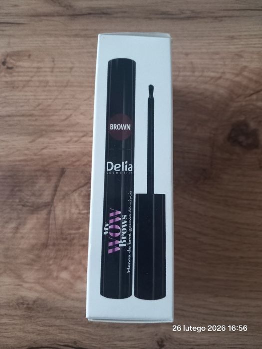Henna do brwi Delia Cosmetics, My Wow Brows, brązowa, 6 ml