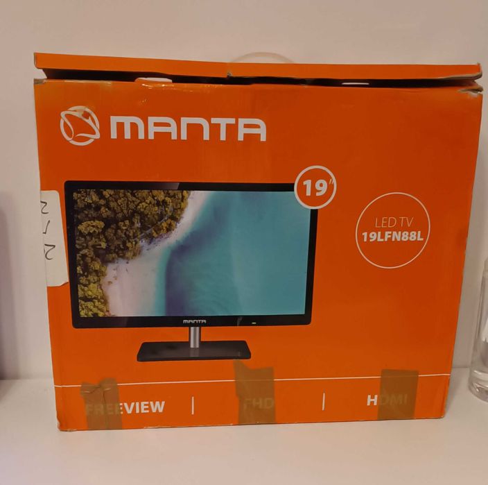 19 Cali Telewizor LED Full HD DVB-T2 HEVC + Kabel HDMI + Upominek +