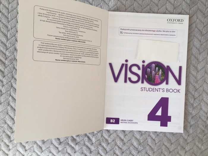 Vision 4:  podręcznik i zeszyt ćw. (kody Online Practice i Dictionary)