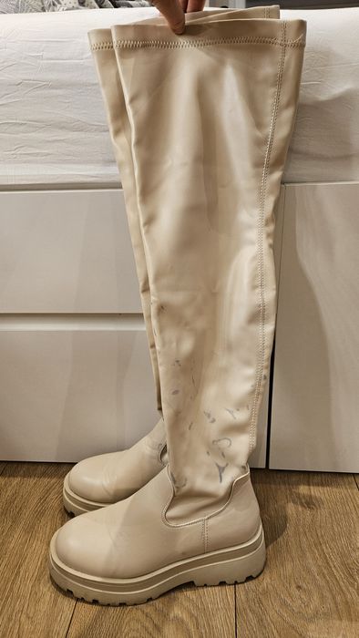 Kozaki kremowe Renee 39