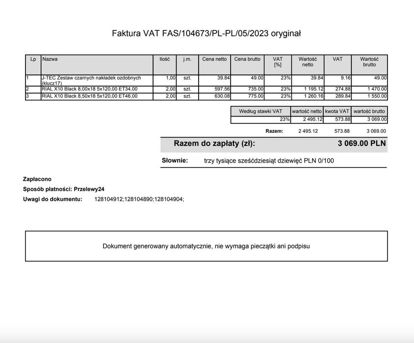 Felgi do samochodu marki Rial