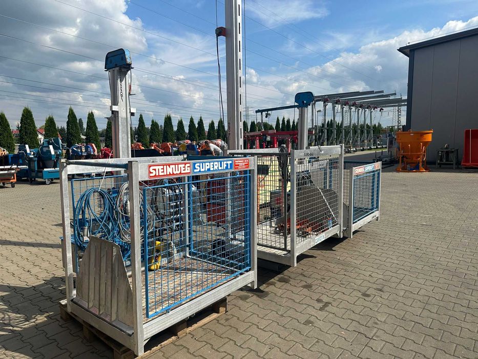 Winda budowlana wyciąg Steinweg Superlift 200kg/230V podnośnik taczka