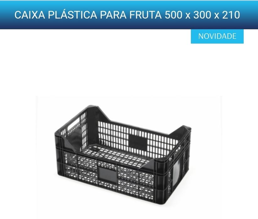 Caixas plásticas frutas e legumes