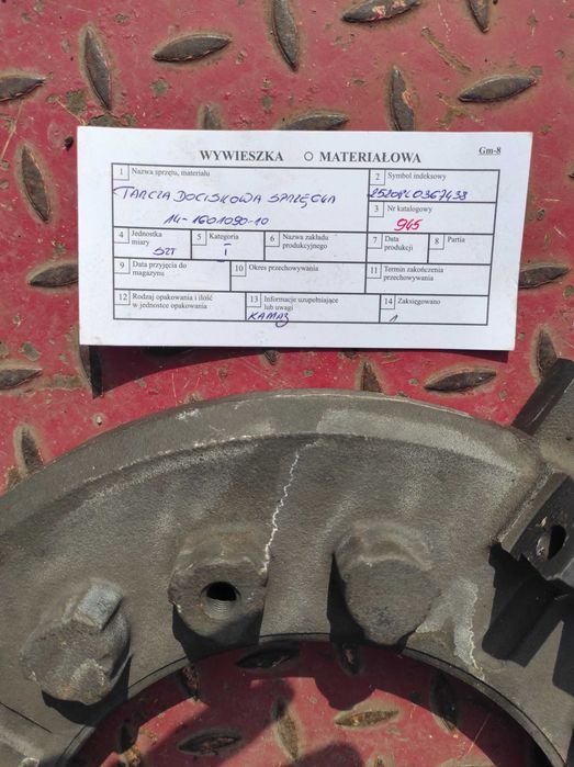 Tarcza docisku sprzęgła do Kamaza
