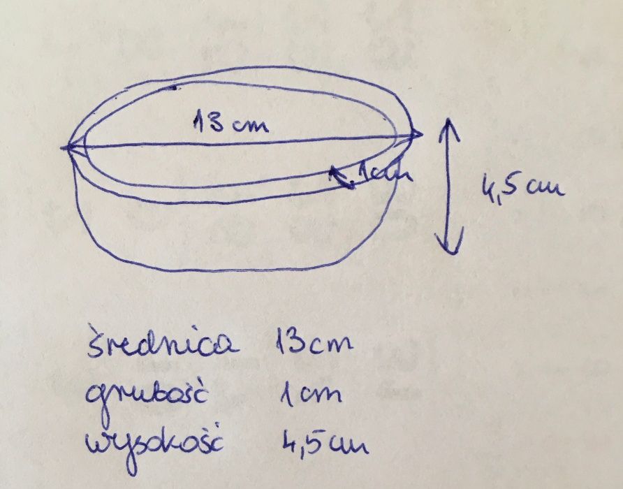 Szklana cukiernica popielniczka retro PRL