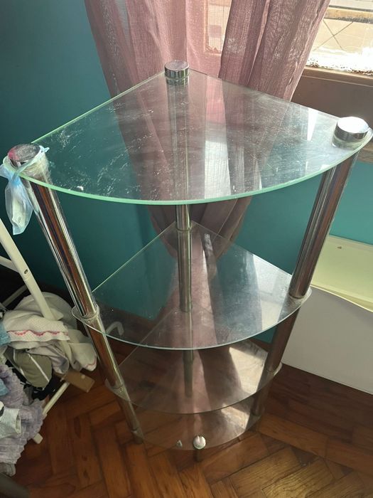 Movel Estante 4 prateleiras vidro