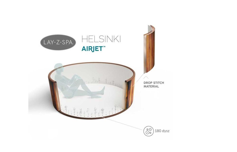 Jacuzzi Basen z hydromasażem Bestway Helsinki 7 osobowe NOWE