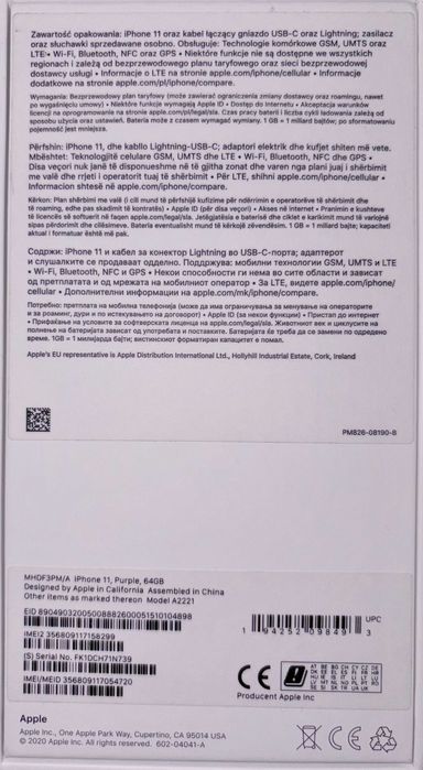 iPhone 11 64GB FIOLETOWY