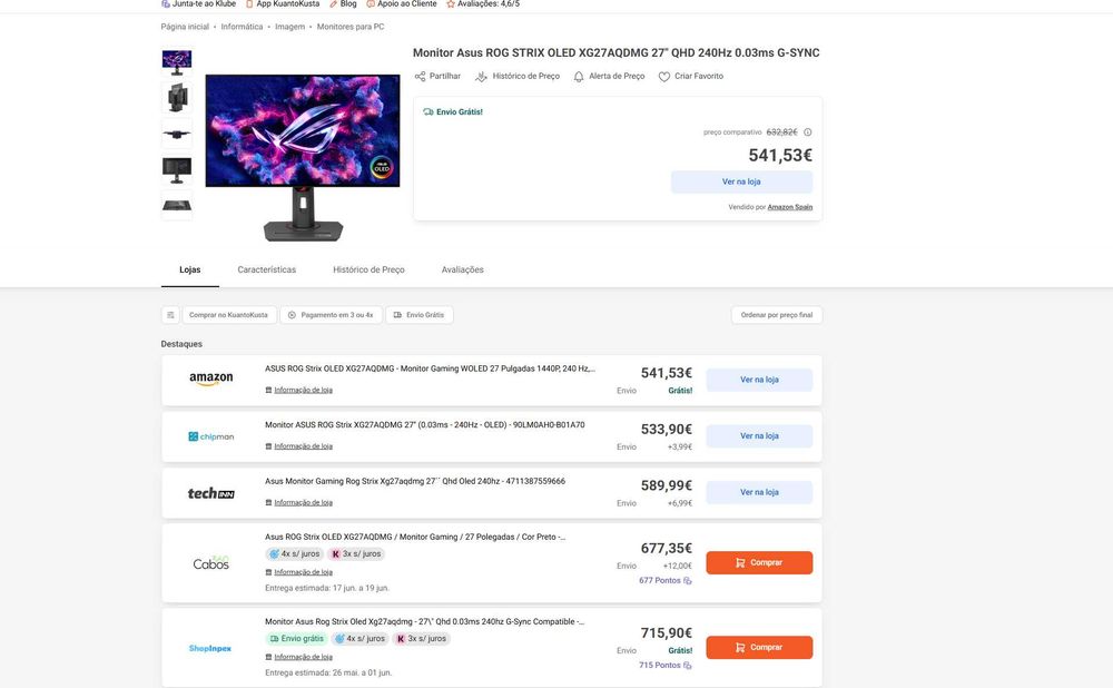 Asus Rog Strix Oled XG27AQDMG