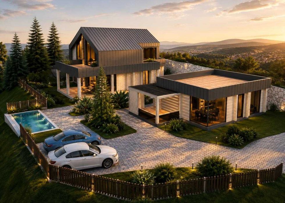Продам 2 будинки в горах з панорамою на драгобрат, гарна інвестиція Карпати