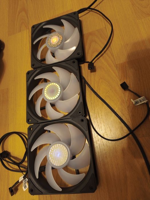 3 Cooler Master RGB Fans, 120 mm. With Warranty64739925744770120