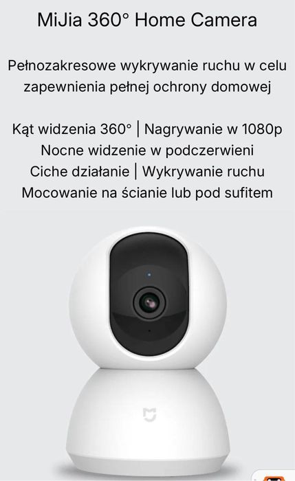 Kamera MiJia 360° komplet 2 sztuki