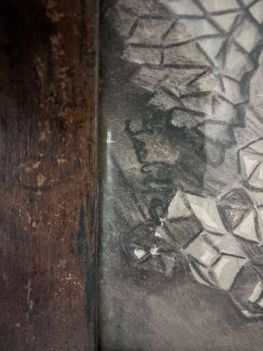 Pintura a carvao antiga