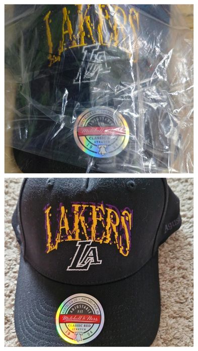 Czapka Nowa Mitchell & Ness  SUGA (BTS) NBA Glitch Lakers Snapback  jeszcze zafoliowana z metkami