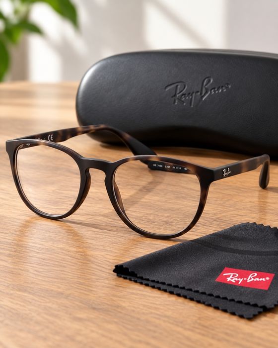 Oprawki kocie oczy okulary Ray-Ban Erika RX7046 5365 – Rubber Havana