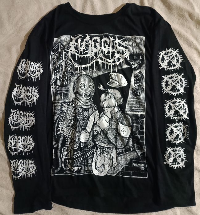 Мерч haggus лонгслив micecore grindcore