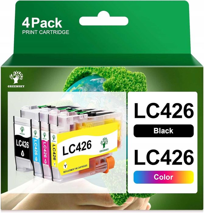 Wkłady atramentowe GREENSKY LC426 do Brother MFC-J4335DW MFC-J4340DW
