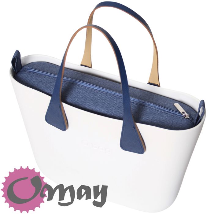 organizer do OBAG MINI niebieski len 2 kieszenie wkład VIP OMAY.pl