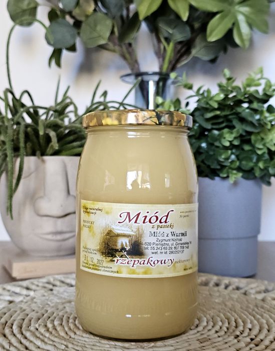 Miód Rzepakowy naturalny z Warmii
