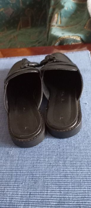 Шлепанцы лоферы кожаные