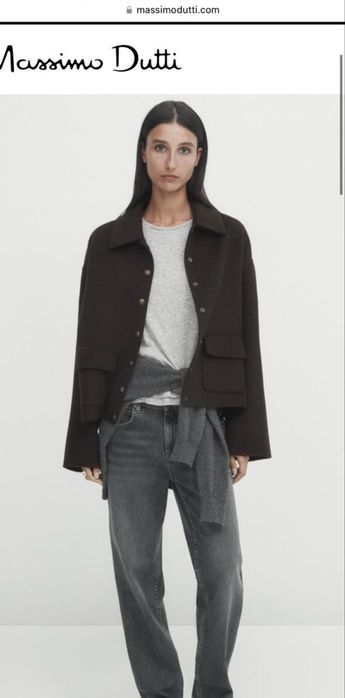 шерстяний жакет Massimo Dutti