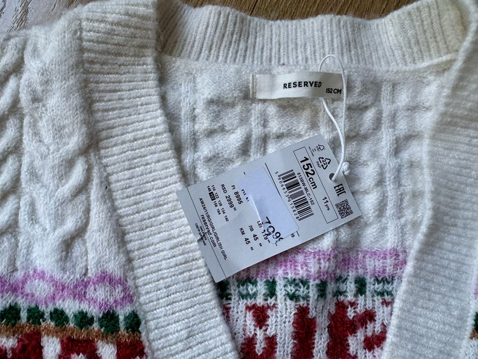 Sweter nowy  świąteczny rozm 152